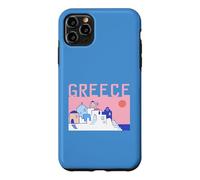 Greece Travel Santorini Old Town Traditional Architect Retro Case for iPhone 11 Pro Max