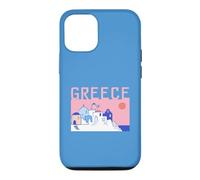 Greece Travel Santorini Old Town Traditional Architect Retro Case for iPhone 12/12 Pro