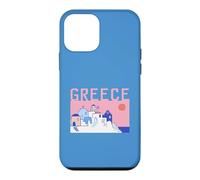 Greece Travel Santorini Old Town Traditional Architect Retro Case for iPhone 12 mini