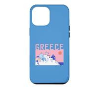 Greece Travel Santorini Old Town Traditional Architect Retro Case for iPhone 12 Pro Max