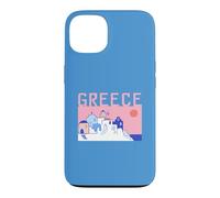 Greece Travel Santorini Old Town Traditional Architect Retro Case for iPhone 13
