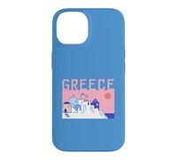 Greece Travel Santorini Old Town Traditional Architect Retro Case for iPhone 14