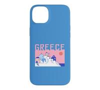 Greece Travel Santorini Old Town Traditional Architect Retro Case for iPhone 14 Plus