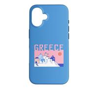 Greece Travel Santorini Old Town Traditional Architect Retro Case for iPhone 16