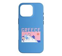 Greece Travel Santorini Old Town Traditional Architect Retro Case for iPhone 16 Pro