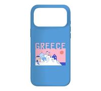 Greece Travel Santorini Old Town Traditional Architect Retro Case for iPhone 17 Pro Max