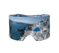 Greece White House Print Print Soft Eye and Ear Muffs for Adults Sleeping Protection Cover for Travel Nap Relief