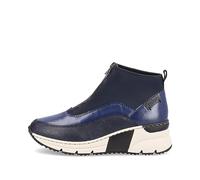 Rieker Blue Zip Boots for Ladies | Rieker N6352-14 Size: EU 36 / UK 3.5, Colour: Blue