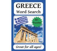 Greece Word Search Puzzle Book: Word Searches with Easy to Read Print about Greece | 6 x 9 inches, 110 pages | 50+ Puzzles | Great Gift for Traveling, Holidays, and Free Time
