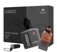 Greed Gift Set with Refill Bottle | Perfume Style Freshener | Strong Car Freshener with Odor Eliminator Technology | Automotive Air Freshener | Car Scents by Perfa