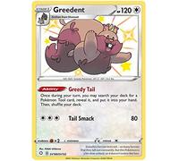 Greedent SV100/SV122 Shiny Rare Pokemon Card (Shining Fates) + 1x TitanCards® Toploader