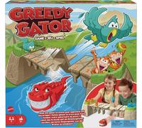 Mattel Games, Greedy Gator Kids Game for 2 Players, Fun for Family and Game Nights, HRC09