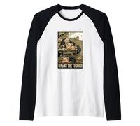 Greedy Pigs Feeding at The Trough, MPs Raglan Baseball Tee