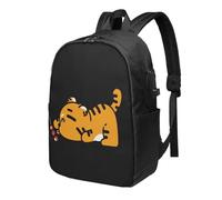 Greedy Tiger Travel Notebook Backpack-Large-Capacity Waterproof Polyester Backpack With Usb Interface And Headphone Cable Hole, Multifunctional Ergonomic Backpack Suitable For School Outdoor Travel.