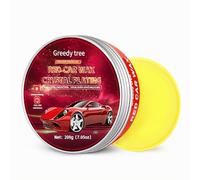 Greedy tree Red Car Wax Kit, Universal PVC Nano-Level Coating, Scratch Repair & High Gloss Shine, Durable Paint Protection Formula - Enhances Vehicle Appearance & Shine,200g(With Sponge)