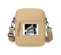 Greek Acropolis Athens Ancient Crossbody Bag Cell Phone Purses Handbag Shoulder Mini Bag