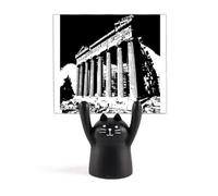 Greek Acropolis Athens Ancient Memo Holder Cartoon Black Cat Stand Decoration