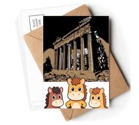 Gr cropolis Athens Ancient Postcards Envelopes Cards Mailing Year Horse