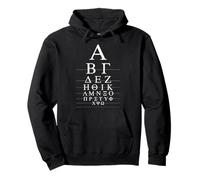 Greek Alphabet Chart with Classic Greek Key Design Pullover Hoodie