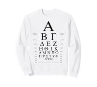 Greek Alphabet Chart with Classic Greek Key Design Sweatshirt