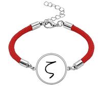 Gr lphabet Zeta Black Lucky Red String Bracelet Rope Bracelet Handmade