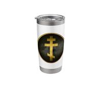 Greek and Byzantine Orthodoxy Cross Stainless Steel Insulated Tumbler
