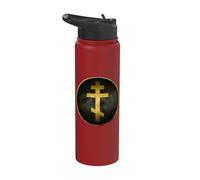 Greek and Byzantine Orthodoxy Cross Stainless Steel Insulated Water Bottle