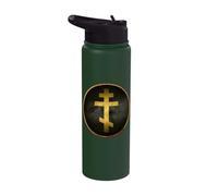 Greek and Byzantine Orthodoxy Cross Stainless Steel Insulated Water Bottle