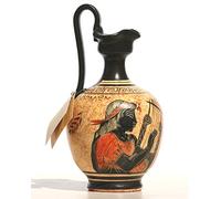Greek Black-Figure Ceramic Vase Pot Pottery Painting Greek God Apollo 6.7 inches