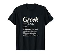 Greek (boss) - Funny Memes Mythology Humor T-Shirt
