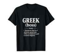 Greek (boss) - Funny Mythology Memes T-Shirt
