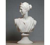 Gr ust of Artemis Diana Goddess Art Statue Alabaster Sculpture 5.91 inches