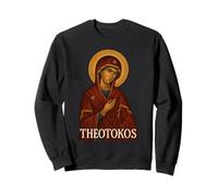 Greek Christian Orthodox Theotokos Virgin Mary Sweatshirt