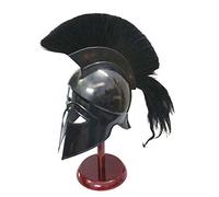 Greek Corinthian Helmet Ancient Medieval Armor Knight Spartan Replica Helmet with black plume