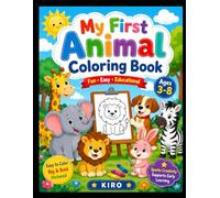 GR N Version-My First Animal Coloring Book for Kids Ages 3-10