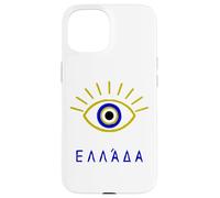 Greek Evil Eye and 'Greece' written in Greek Language Case for iPhone 15