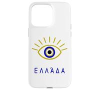 Greek Evil Eye and 'Greece' written in Greek Language Case for iPhone 15 Pro Max