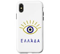 Greek Evil Eye and 'Greece' written in Greek Language Case for iPhone X/XS