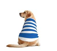 Greek Flag Dog Shirt Vest Dog Clothes- Breathable Cooling for Big Dogs, Sun Protection Comfort Wear for Golden Retriever, Husky, Alaska Outdoor Activities 3X-Large