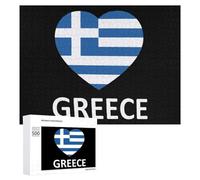 Greek Flag Funny Wooden Picture Puzzle for Adults Challenge Intellectual Game Jigsaw Birthday Gifts