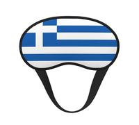 Greek Flag It is a Black-Rimmed Eye mask. The Soft Eye mask can Improve Sleep Quality and is Suitable for Indoors, Outdoors and Traveling.