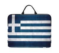 Greek Flag Laptop Bag 14 Inch Handheld Portable Briefcase Shockproof Protective Sleeve Computer Inner Bag