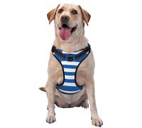 Greek Flag Medium Printed pet Traction Vest - Ideal for Dog Walking, Hiking, Daily Travel