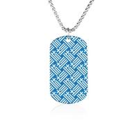 Greek Flag Memorial Necklaces Lightweight Pendant Necklace Personality Jewelry Gift for Men Women