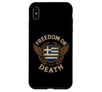 Greek Flag Motto Freedom Or Death Greece Case for iPhone XS Max