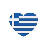 Greek Flag Pattern Car Air Fresheners 4 Pcs Heart Shape Hanging Aromatherapy Tablets Scented Fresheners For Bedroom Bathroom