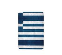 Greek Flag Pattern Car Air Fresheners 6 Pcs Rectangle Hanging Aromatherapy Tablets Scented Fresheners For Bedroom Bathroom