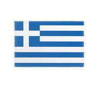 Greek Flag Pattern Placemats Set Of 6, 12 X 18 Inch Seasonal Summer Table Mats For Party Kitchen Dining Decoration