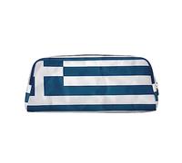 greek flag Pencil Case, soft Pencil Pouch,Durable Pencil Bag,Simple Stationery Bag, for Adults Office