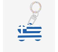 Greek Flag Personalized Pet Tags-Quality Acrylic Dog Tags, Custom ID Tags for Pets, Stylish and Durable